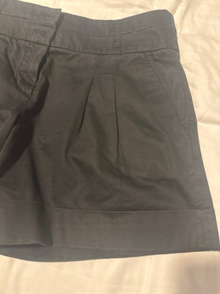 Pantalón corto Massimo Dutti pinzas negro