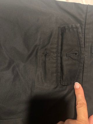 Pantalón corto Massimo Dutti pinzas negro