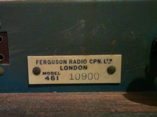 Radio Antigua FERGUSON Válvulas
