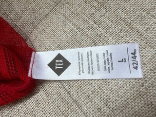 Tanga Rojo Talla L