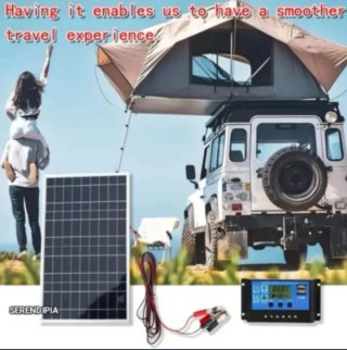 Panel Solar y Controlador de Carga