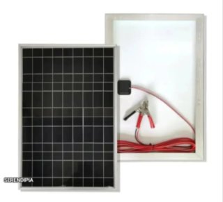 Panel Solar y Controlador de Carga
