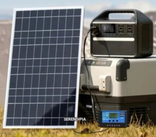 Panel Solar y Controlador de Carga