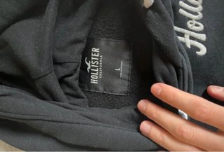 Sudadera Hollister Vintage Talla L Negra