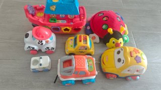 Lote Juguetes Varios: Barco, Coche, Abeja...
