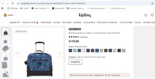Mochila Kipling Nueva con etiquetas