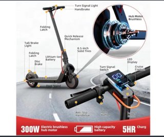 Patinete Eléctrico Negro
