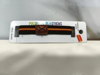 Pulsera elástica Cruz Borgoña bandera España