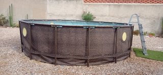 Piscina desmontable con depuradora