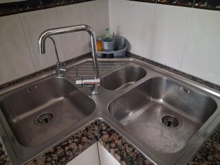 Marmol más fregadero