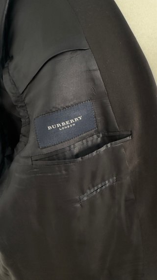 Blazer Burberry Lana Virgen Azul Marino Talla 48