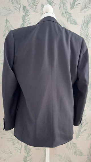 Blazer Burberry Lana Virgen Azul Marino Talla 48