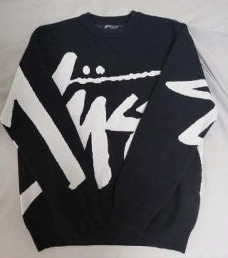 Jersey Stussy Negro y Blanco