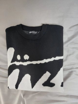 Jersey Stussy Negro y Blanco