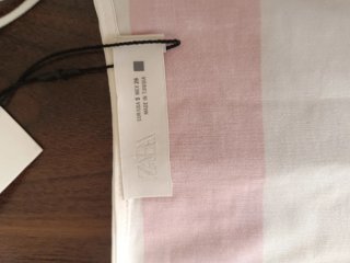 Vestido rayas Zara blanco y rojo