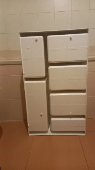 Organizador de plástico beige