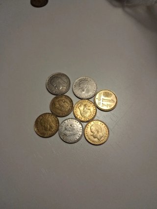Lotto di 30 monete pesetas spagnole
