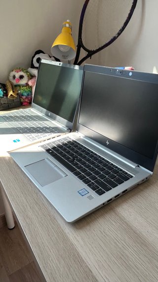 2 PORTÁTILES HP PLATA y NEGRO