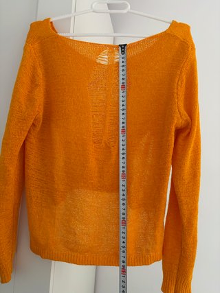 Jersey tejido estilo coreano naranja