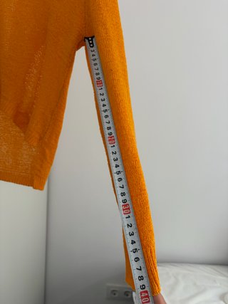 Jersey tejido estilo coreano naranja