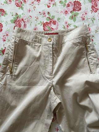 Pantalón Carolina Herrera Talla 4 Beige