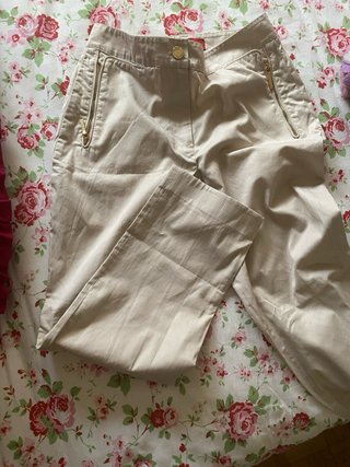 Pantalón Carolina Herrera Talla 4 Beige
