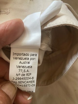Pantalón Carolina Herrera Talla 4 Beige