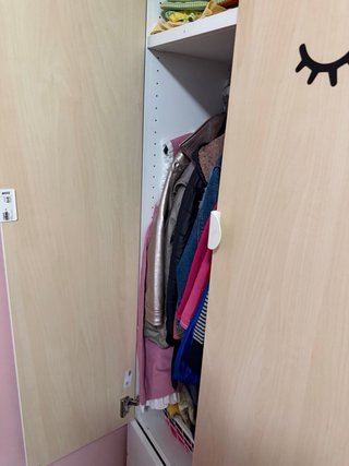 2 Armarios Infantil ikea 4 puertas madera y blanco