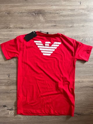 Camiseta Emporio Armani Roja Mujer Talla L (Nueva)
