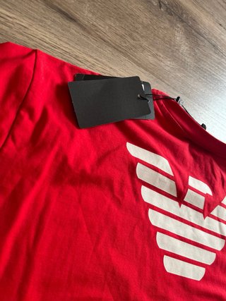 Camiseta Emporio Armani Roja Mujer Talla L (Nueva)