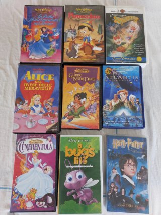 Set VHS Disney Classici e Pixar