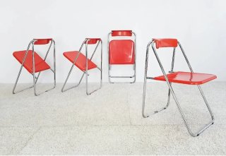 4 Sillas Plegables Patrick GINGEMBRE | Vintage 70s