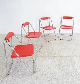 4 Sillas Plegables Patrick GINGEMBRE | Vintage 70s