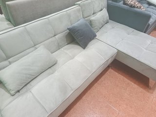 Sofá Cama Chaise Longue XL Beige