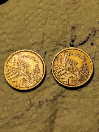 2 Monete 5 Peseta La Rioja