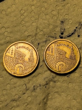 2 Monete 5 Peseta La Rioja