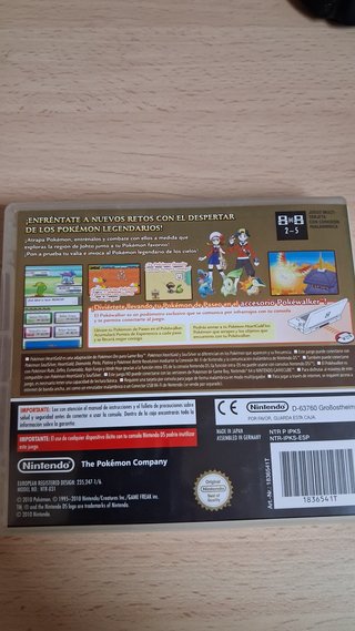 Pokémon Edición Oro HeartGold Pack Completo DS