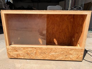 Terrario de madera de 100x50x50