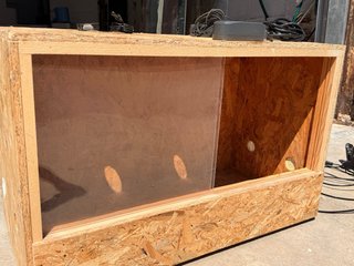 Terrario de madera de 100x50x50