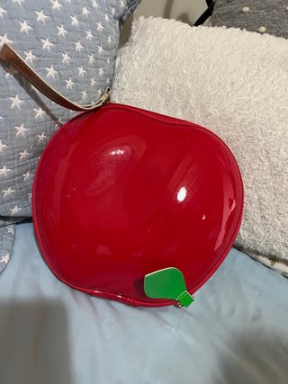 Bolso Cartera Roja Forma Manzana
