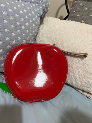 Bolso Cartera Roja Forma Manzana