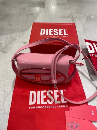 Bolso Diesel Rosa y Dorado