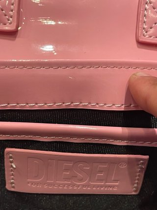 Bolso Diesel Rosa y Dorado