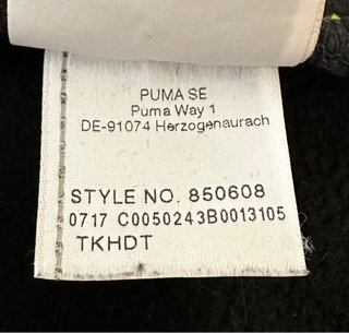Sudadera Puma Negra y Amarilla con Cremallera