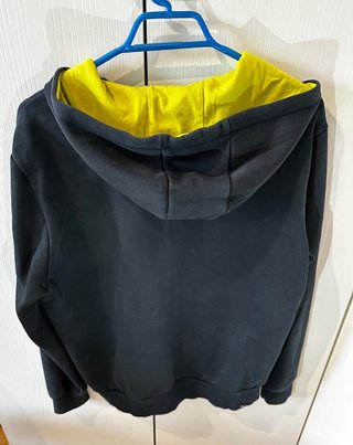 Sudadera Puma Negra y Amarilla con Cremallera