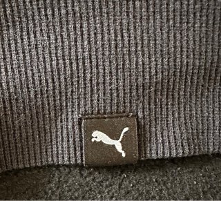 Sudadera Puma Negra y Amarilla con Cremallera