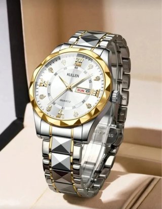 Reloj hombre de color Oro  Plata