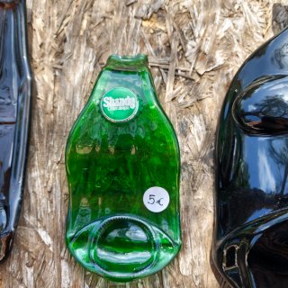 Botellas de vidrio Fusing