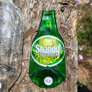 Botellas de vidrio Fusing