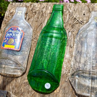 Botellas de vidrio Fusing